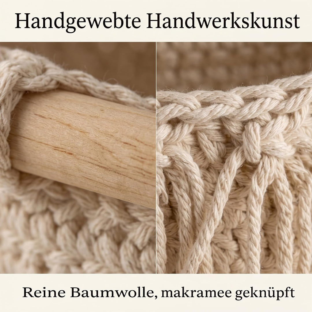4 Stöckig Hängetasche Wand 104cm lang, Gewebte Hängekorb Makramee Obst Hängende Aufbewahrungskörbe,