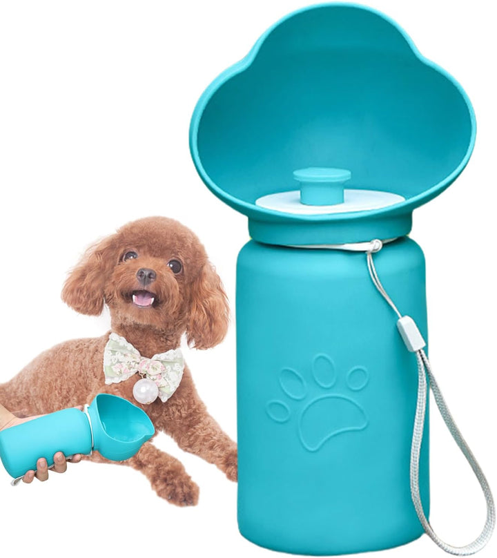Tragbare Hunde-Wasserflasche, Hunde-Wasserflaschen zum Spazierengehen blau A, blau A