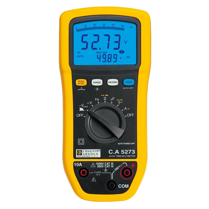 Chauvin Arnoux P01196773 C.A 5273 Digitalmultimeter, schwarz und gelb