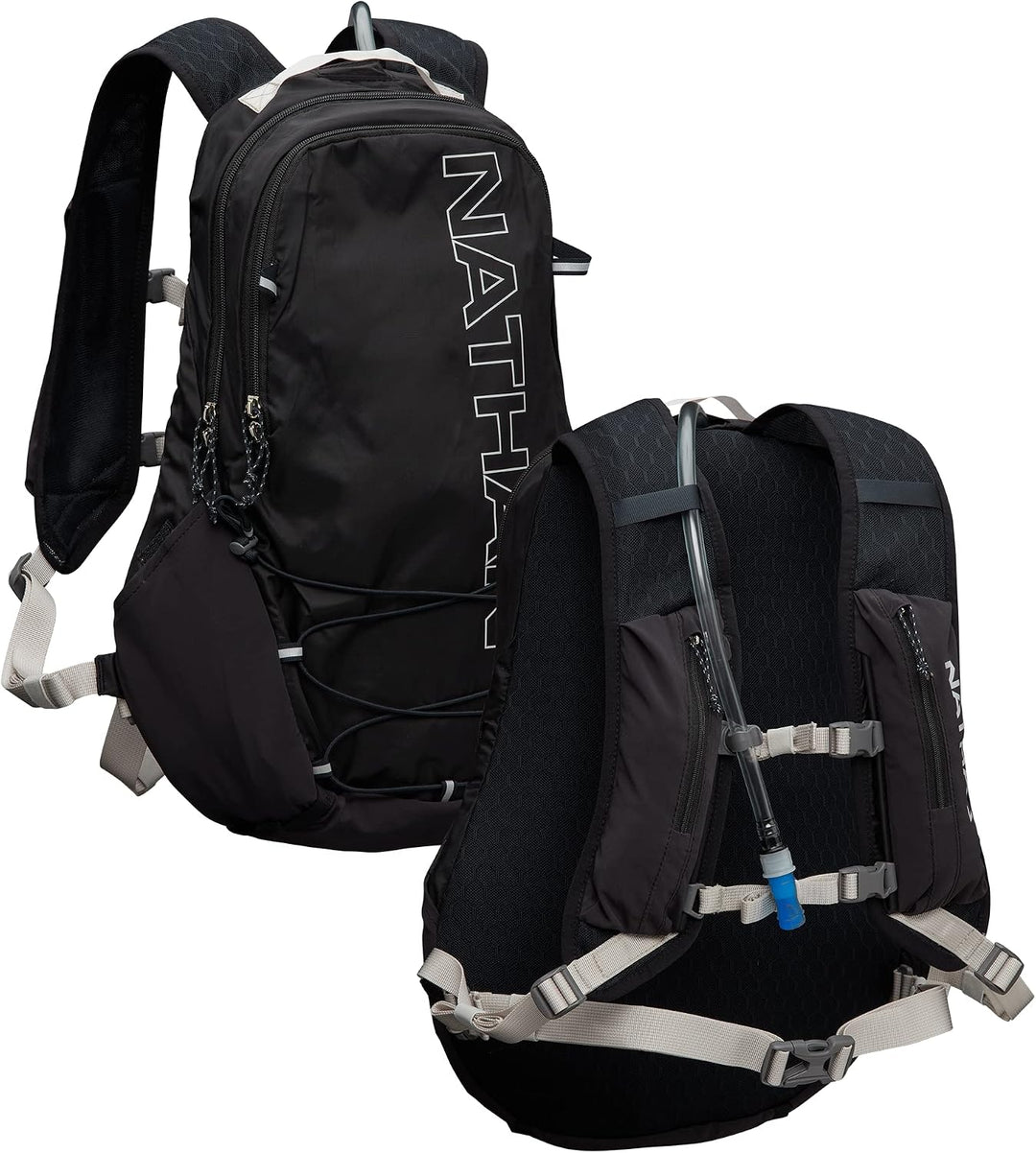 Nathan Crossover Hydration Pack Schwarz/Vapor Grey Einheitsgrösse, Schwarz/Vapor Grey Einheitsgrösse
