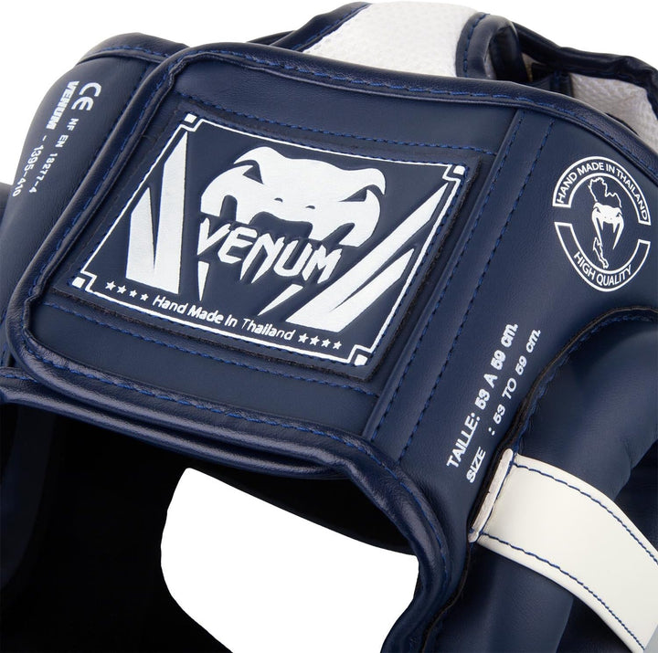 Venum Elite Kopfschutz Weiss / Marineblau, Weiss / Marineblau