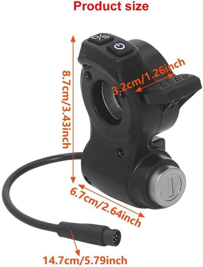 Elektroroller Gasschalter, Elektroroller Power Türschloss für Kukirin G2/Master Drossel und Zündschl