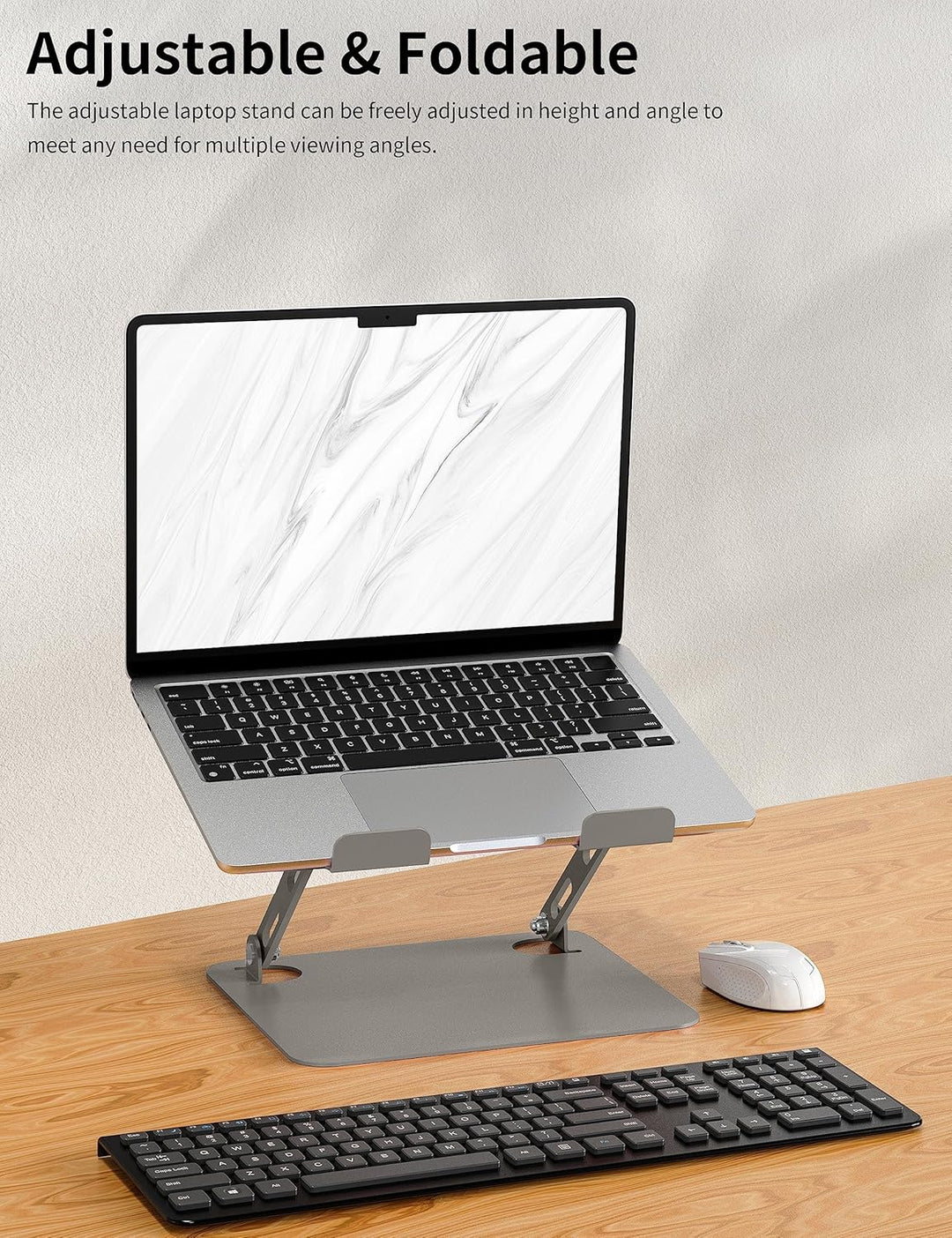 SOUNDANCE Einstellbarer Laptop Ständer, Tragbarer Laptop Riser, Ergonomischer Design Computer Halter