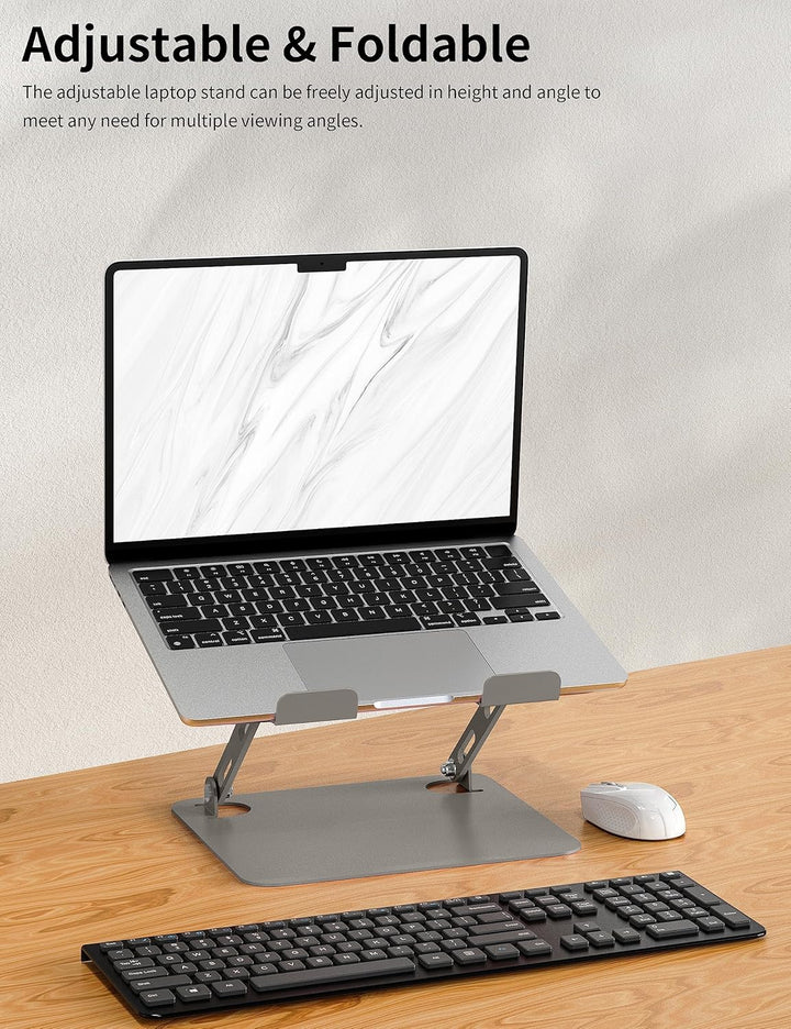 SOUNDANCE Einstellbarer Laptop Ständer, Tragbarer Laptop Riser, Ergonomischer Design Computer Halter