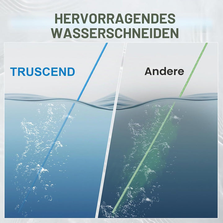 TRUSCEND Geflochtene Angelschnur 8fach, Angelzubehör Angelschnur geflochten glatt und ultradünn, PE