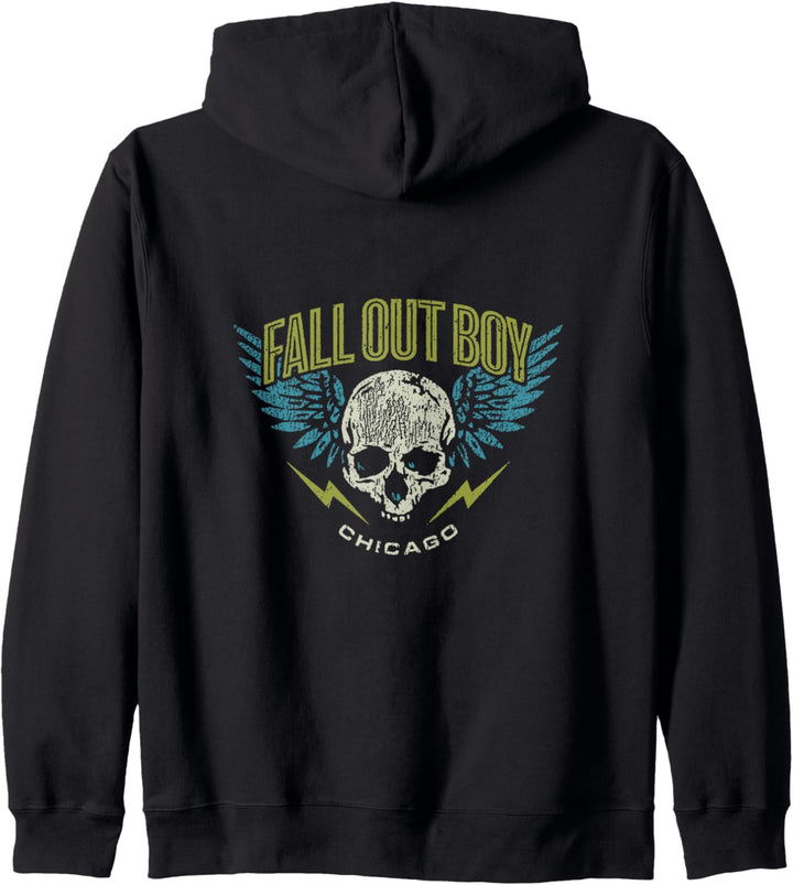 Fall Out Boy - Geflügelter Totenkopf Kapuzenjacke