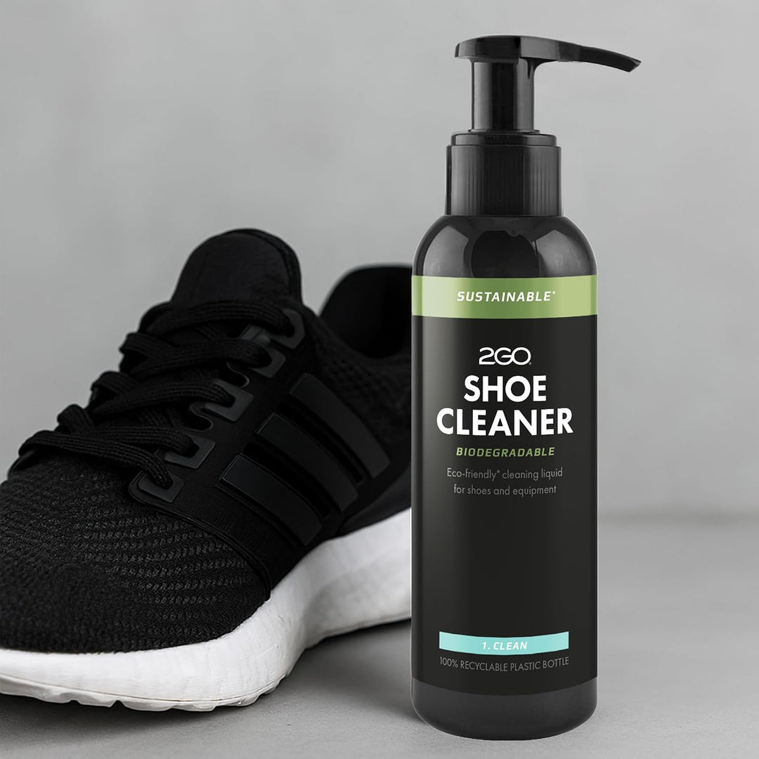 2GO Schuh-Reinigungsset - Sustainable Shoe Cleaning Kit, Umweltfreundlich, Mikrofasertuch, Bürste, a