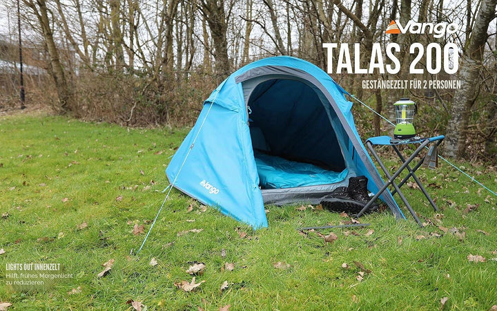 Vango Tunnelzelt, Talas 200 River, für zwei Personen, blau