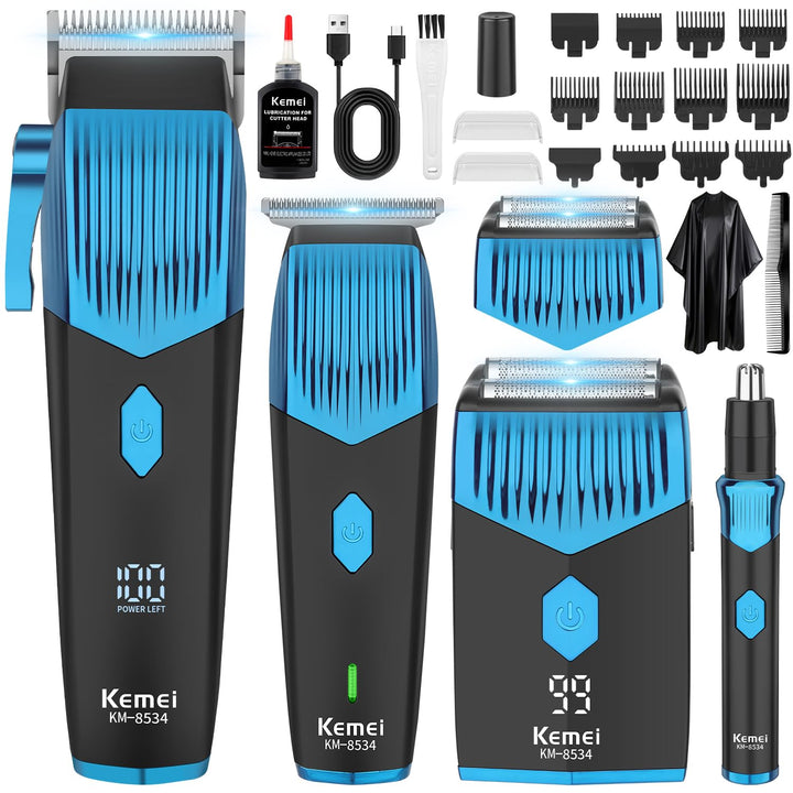 KEMEI 8534 Professionelle Haarschneidemaschinen Set für Männer, Elektrischer Haarschneidemaschine Fo