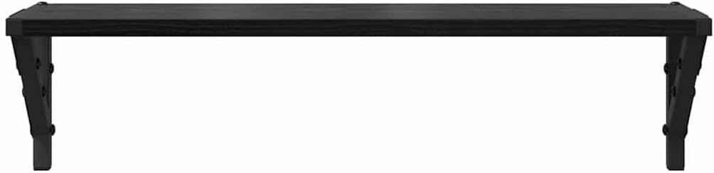 vidaXL Wandregale Wandhalterung 2 STK. Schwarz Eichen-Optik 60 x 15 x 15,5 cm Schwarz Eichen-optik,