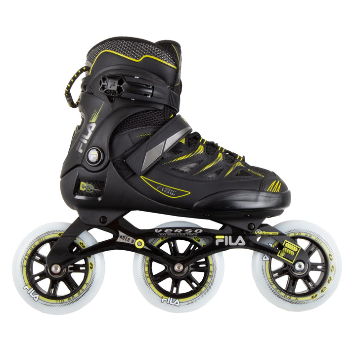 FILA SKATES Ghibli Verso Inline Skate 38.5 BLACK/LIME, 38.5 BLACK/LIME