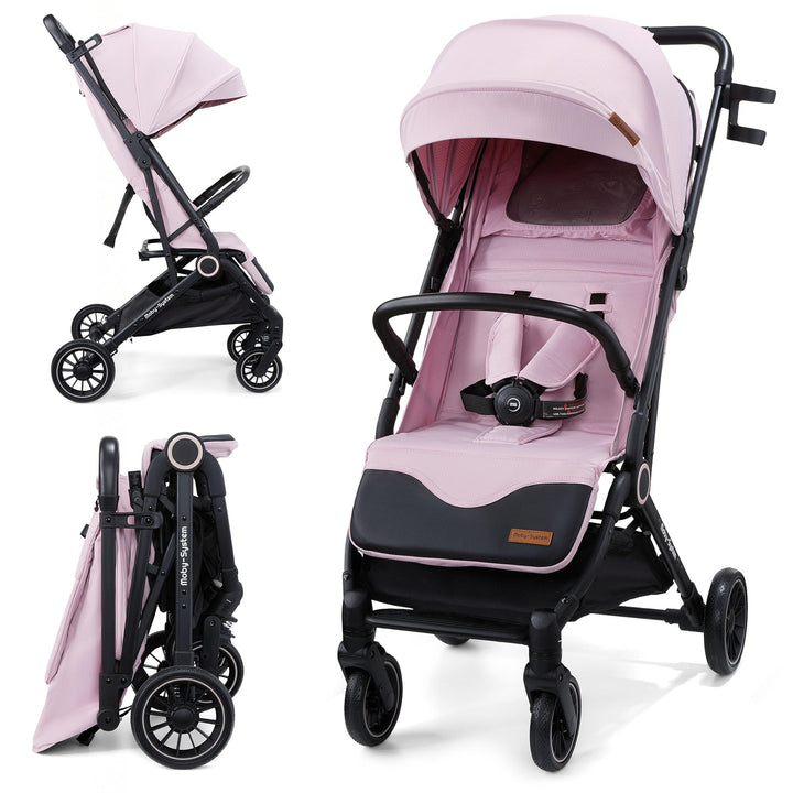 Moby-System LENA GOLD PRO Buggy mit Trolley-Funktion, Leichter Kinderwagen 6–48 Monate, EVA-Räder mi