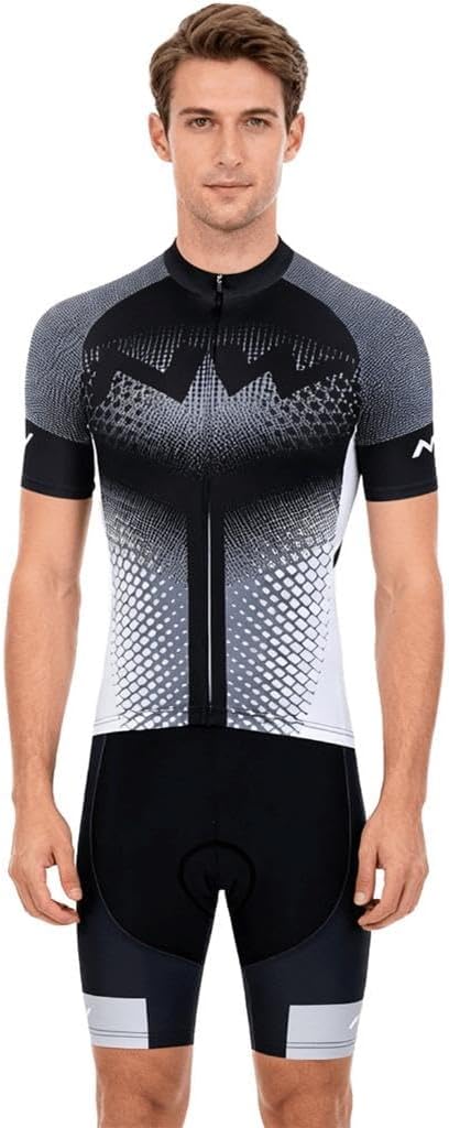 Moxilyn Fahrradtrikot Kurzarm Set für Herren Radtrikot T Shirt Radsport Radtrikot Set Fahrrad Trikot
