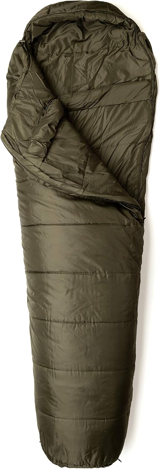 Snugpak | Der Schlafsack | Basecamp | Schlafsack | Mumienform (Stil 2023) Left Side Zip olivgrün, Le