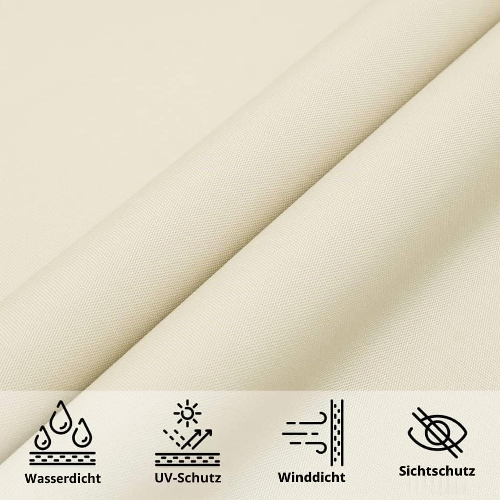 vidaXL Sonnensegel Wasserfest Sonnenschutz Windschutz Sonnendach UV Schutz Garten Terrasse Balkon Ox