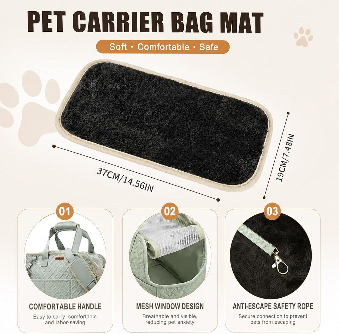 Hundetasche für Kleine Hunde bis 4 kg, Faltbare Hunde Kaninchen Katze Grün, Grün