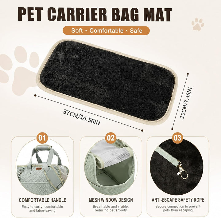 Hundetasche für Kleine Hunde bis 4 kg, Faltbare Hunde Kaninchen Katze Grün, Grün