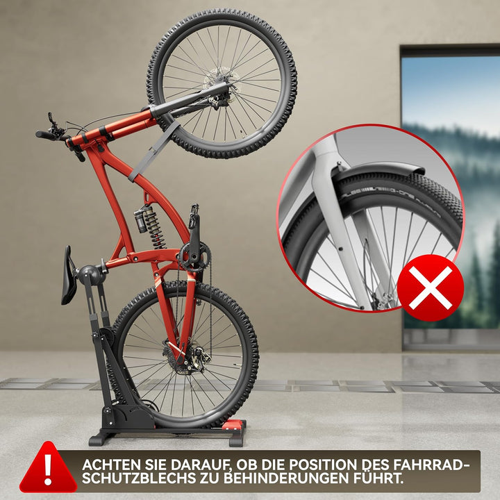3-in-1 Fahrradständer,Fahrradhalter,Boden fahrrad ständer - Indoor Parken Radhalter für 20-29 Zoll R