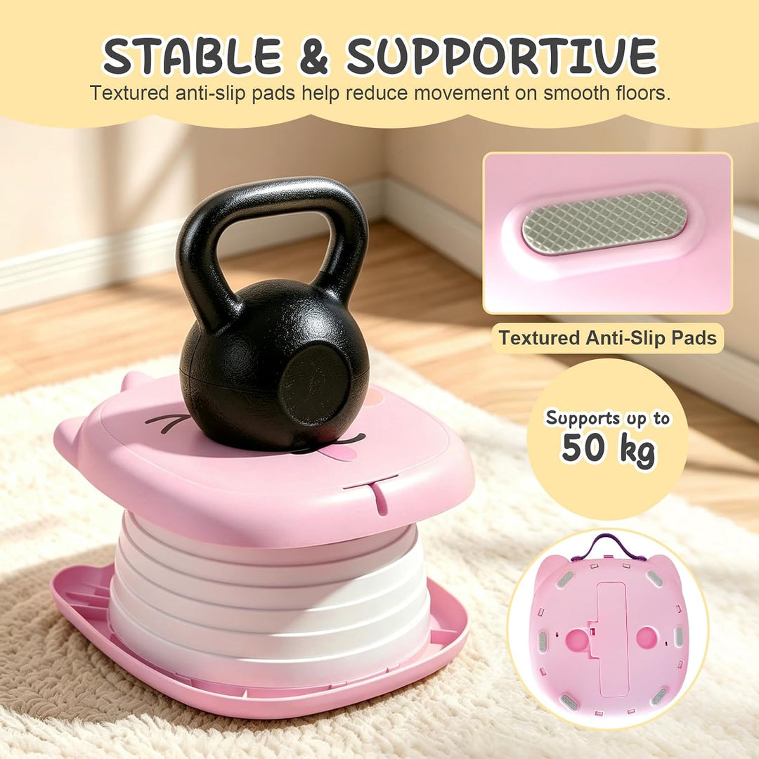 Faltbares Töpfchen für Kinder - Reisetoilette Kinder Rosa, Rosa