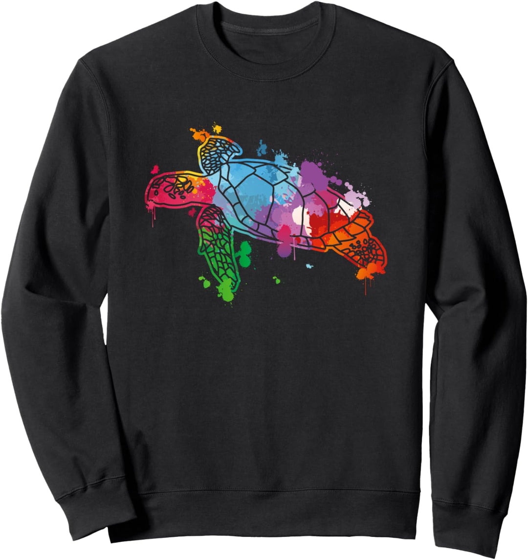 Aquarell Schildkröte Sweatshirt