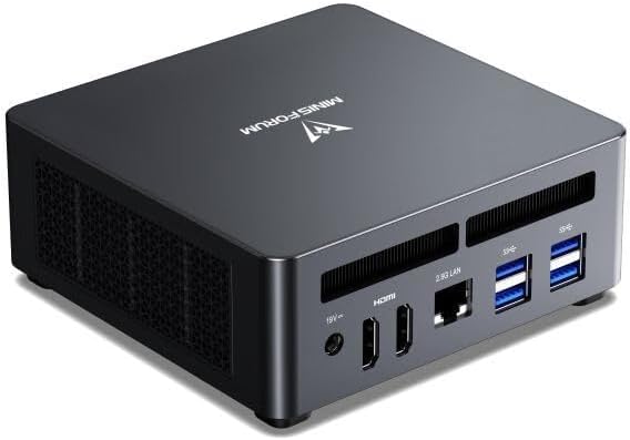 MINIS FORUM UM790 Pro Mini-PC AMD Ryzen 9 9 7940HS nur 5,2 GHz 32 GB DDR5 512 GB SSD mit AMD Radeon