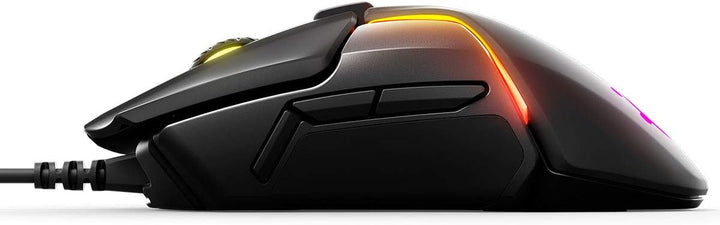 SteelSeries Rival 600 Gaming Maus, OLED-Display, Taktile Alarmierung, 16000 CPI, multicolor – schwar