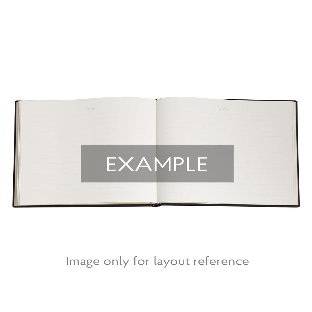 Picaresque Lined Hardcover Guest Book (Elastic Band Closure)