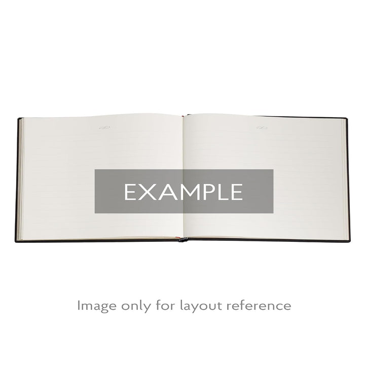 Picaresque Lined Hardcover Guest Book (Elastic Band Closure)