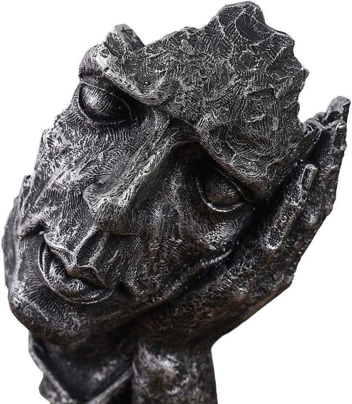 LEPENDOR Abstrakter und kreativer Schreibtisch Dekorationen Die Gesichtsdenker Statue, Handgefertigt