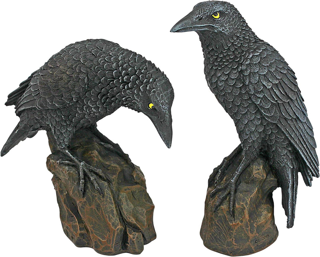 Design Toscano Raben der mystischen Nacht Statuen, Masse: 11,5 x 5 x 15 cm Mystic Night
