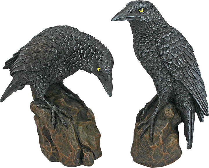 Design Toscano Raben der mystischen Nacht Statuen, Masse: 11,5 x 5 x 15 cm Mystic Night