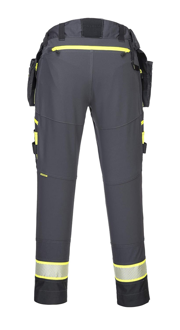 Portwest DX4 Bundhose mit abnehmbaren Holstertaschen, Grösse: 48, Farbe: Metal Grau, DX440MGR48 48 M