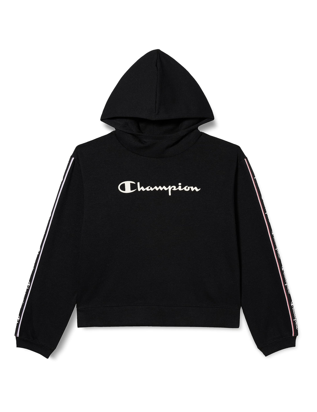 Champion Mädchen Kapuzenpullover 7-8 Jahre Schwarz, 7-8 Jahre Schwarz