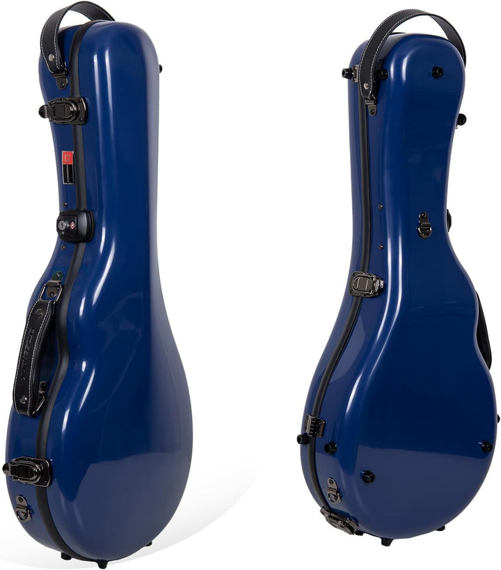 Crossrock CRF1000MFNVBL Mandolinenkoffer aus Fiberglas, passend für F-Stil, Marineblau (CRF1000MAFNV