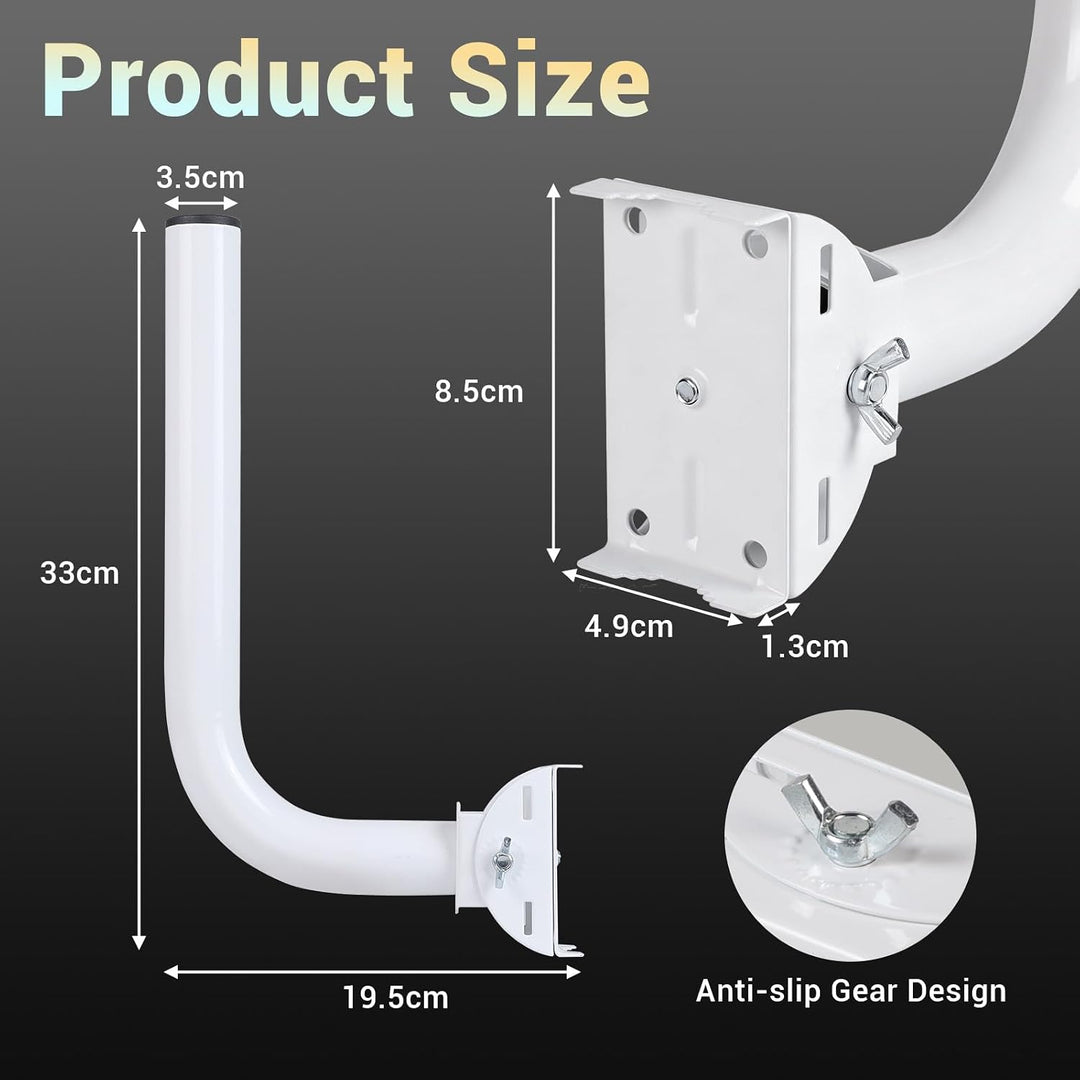 2Pcs Wireless Bridge-halterung Edelstahl 32cm, 150° Verstellbar, 32cm