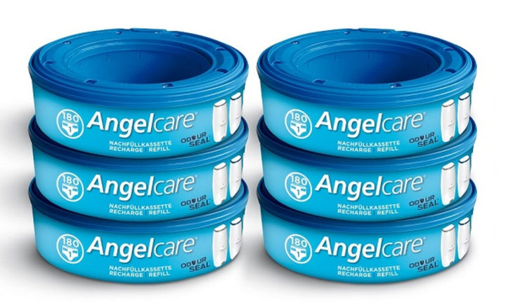 Angelcare Windeleimer Nachfüllpack Plus 6er Pack Lot de 6, Lot de 6