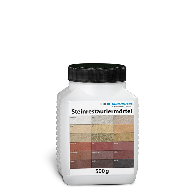 Ruberstein Steinrestauriermörtel für Natur- u. Kunststein 0,5 kg (steingrau)