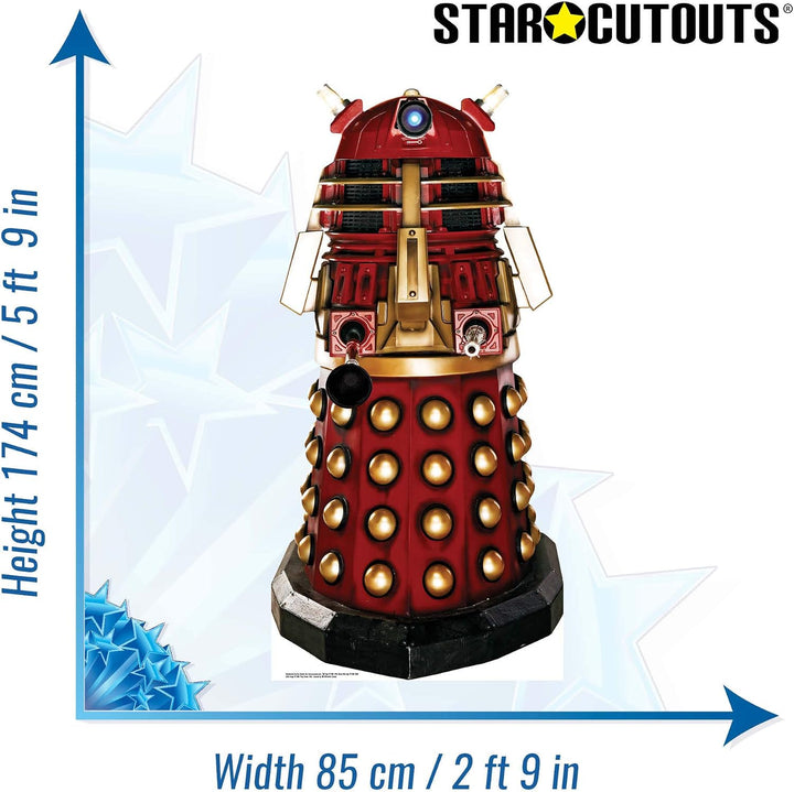 STAR CUTOUTS SC126 Pappaufsteller von Supreme Dalek (rot) Doctor Who, Mehrfarbig Roter Dalek, Roter