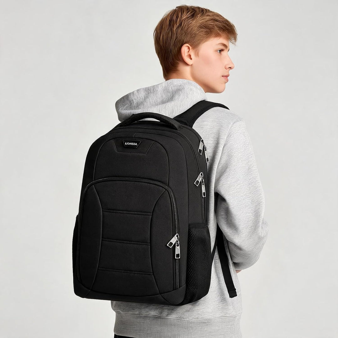 Rucksack Herren, Schule Laptop Rucksack Schulrucksack Jungen Teenager mit 15.6 Zoll Laptopfach,Wasse