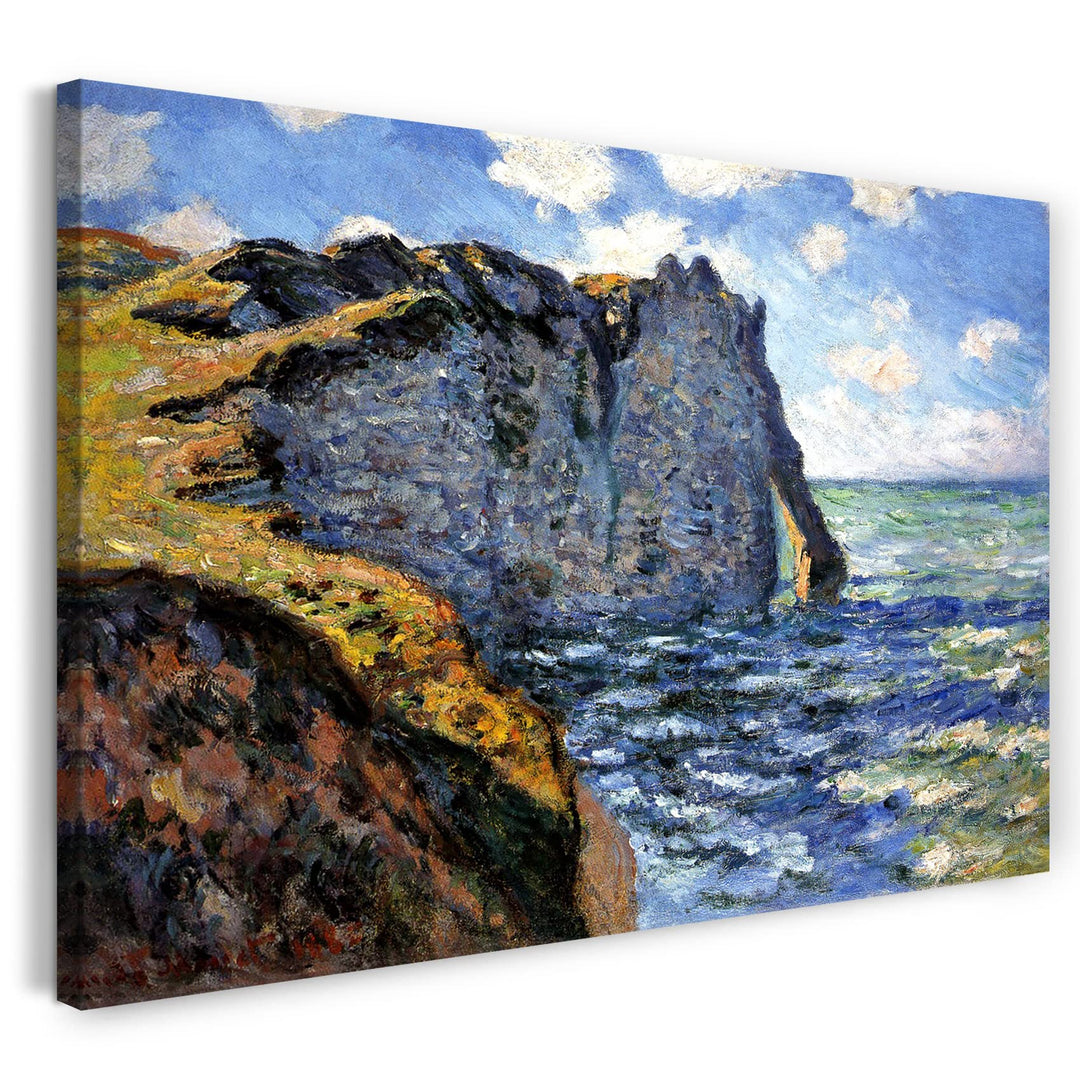 Printed Paintings Leinwand (80x60cm): Claude Monet - Die Klippe von Aval, Étrétat 80x60 cm, 80x60 cm