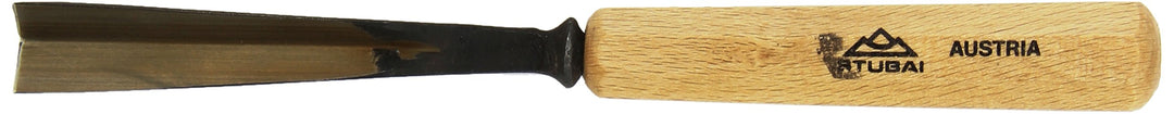 STUBAI Stemmeisen Stechbeitel Serie 52 - Form 45 | Gerader Gaissfuss 16 mm, mit Holzgriff, zum Vorst