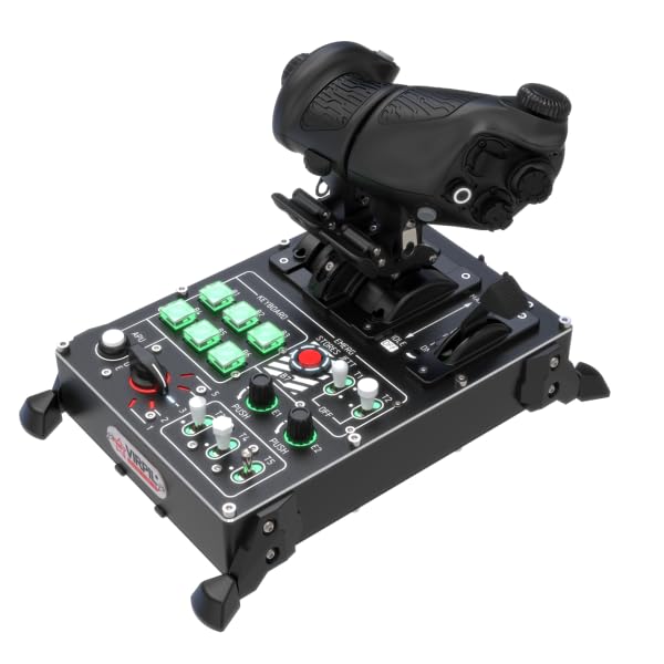 VIRPIL Controls VMAX Prime Throttle (Premium-Zweimotoriger Gashebel, Einstellbare Rastpunkte, Flugsi