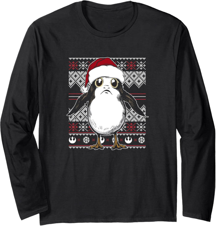 Star Wars Porg Ugly Christmas Sweater Langarmshirt