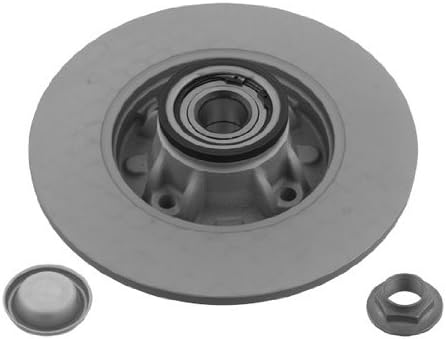 febi bilstein 32783 Bremsscheibe mit Radlager, ABS-Impulsring, Achsmutter und Schutzkappe , 1 Stück