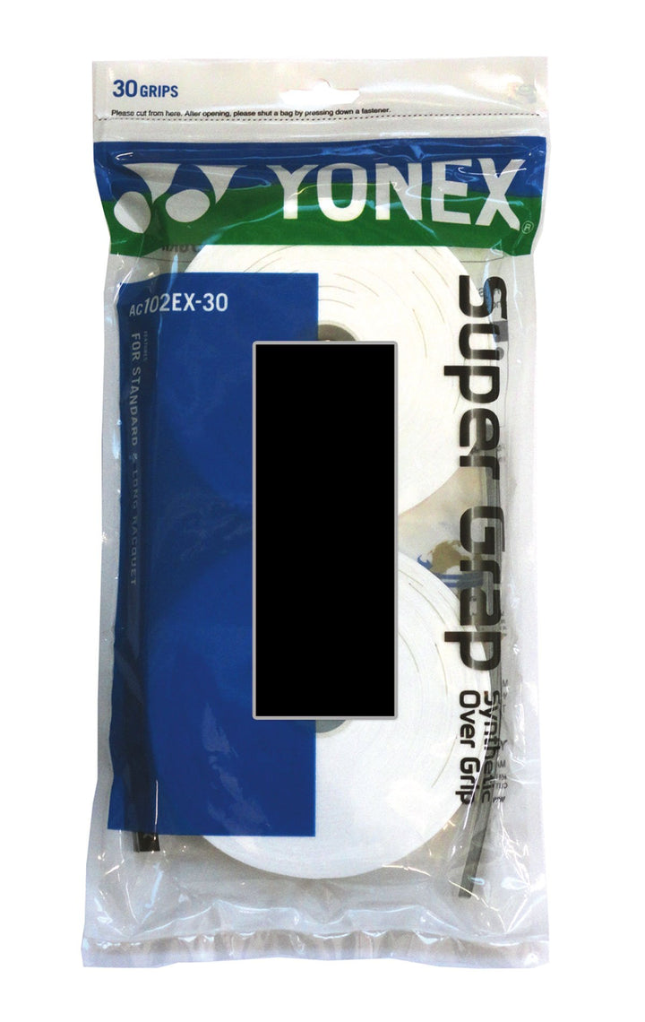 YONEX Super GRAP Griffrolle in Farben, 30 Stück Schwarz, Schwarz