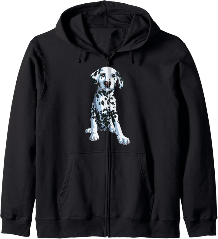 Dalmatinischer Hundebesitzer, schöne und realistische Kapuzenjacke
