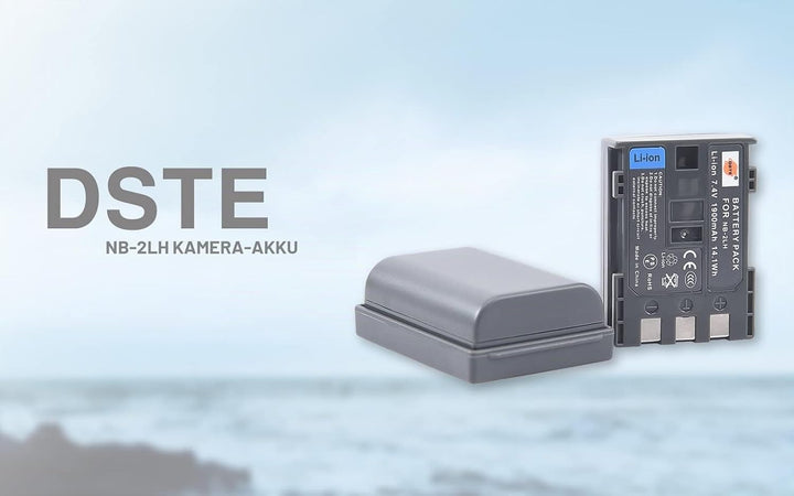 (2-Pack) NB-2L NB-2LH DSTE Ersatz Batterie Akku Kompatibel für BP-2L5, BP-2LH und Canon Optura 30, 4