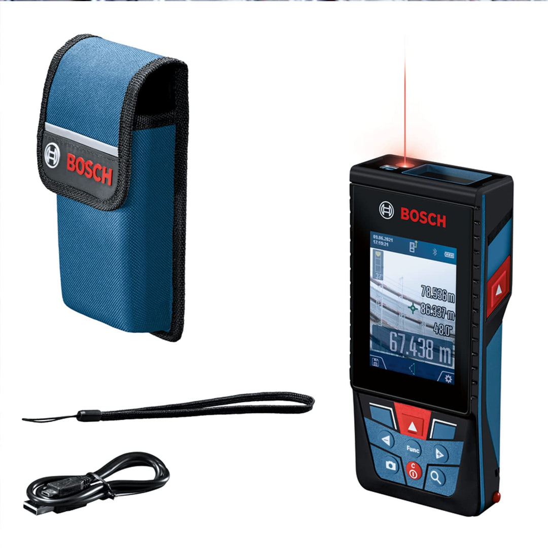 Bosch Professional Laser-Entfernungsmesser GLM 150-27 C (integrierte Kamera, integrierter 3,6 V Akku