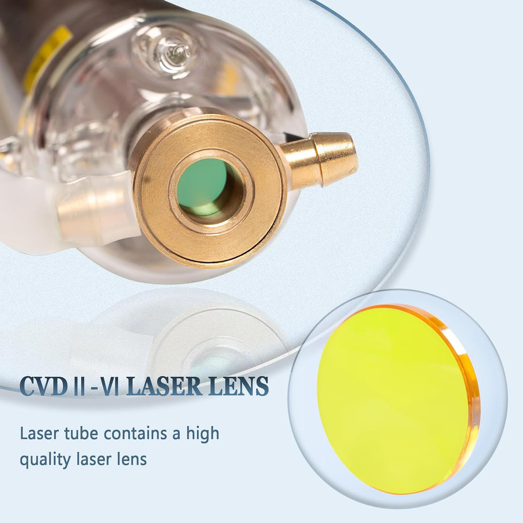 MCWlaser EU Stock 60W CO2 Laserröhre Länge 1000mm für Lasergravur und Schneidemaschine und Lasergrav