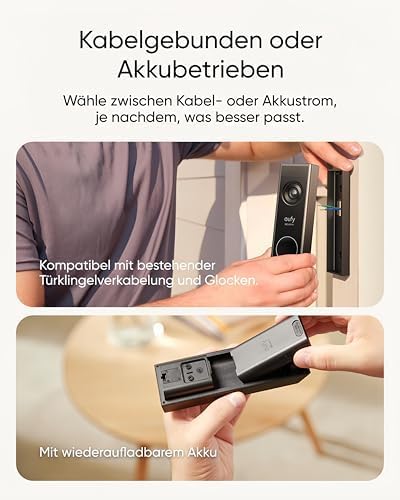 eufy Security Video Doorbell E340 with HomeBase 3, Dual Doorbell with Camera with Package Detection,